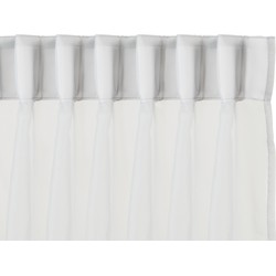 LIFA LIVING Off-white vitrages, Set van 2 vitrages, Privacy maar licht inbrengende vitrages, Met 10 ophanghaken, 150 x 250 cm