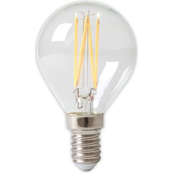 3 stuks - LED volglas Filament Kogellamp 240V 3,5W 350lm E14 P45, Helder 2700K CRI80 Dimbaar