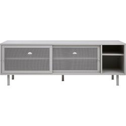 Tv-Meubel Metaal Greige - Schuifdeuren - 6-Vakken - 45x160x55cm - Veep