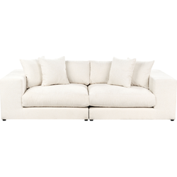 Beliani GLORVIKA II - Driezitsbank-Wit-Polyester