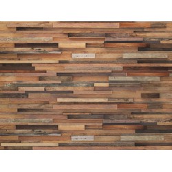 Sanders & Sanders fotobehang houten planken beige, bruin en grijs - 360 x 270 cm - 600517