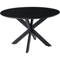 Starfurn Eettafel Lynn Black marble | 130 cm | Rond