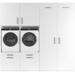 Wasophoogte Wasmachine Kast Munich – Pure Wit