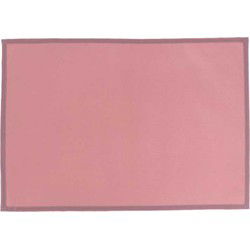Unique Living - Placemat Outdoor - Rechthoekig - Polyester - Oudroze - 33x48cm