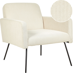 NARKEN - Fauteuil - Crème - Corduroy