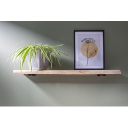 Wandplank met Boomschorsrand 100x4 cm 