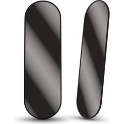 Passpiegel - Ovale Spiegel - 160x50cm - Zwart