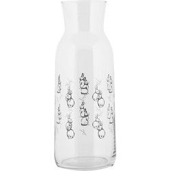 Clayre & Eef Karaf 1000 ml Transparant Glas Konijnen