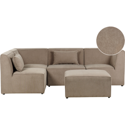 Beliani LEMVIG - Modulaire Sofa-Beige-Corduroy