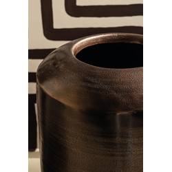 PTMD Bloempot Micheal - 37x37x99 cm - Aluminium - Koper