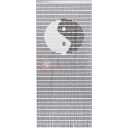038 Vliegengordijn met Yin Yng - kant en klaar 92 x 209