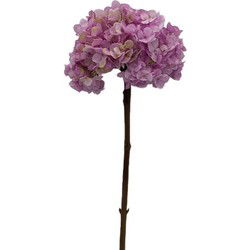 Kunstbloem hortensia 66 cm, paars