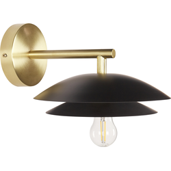 Beliani LASOLO - Muurlamp-Zwart-Staal
