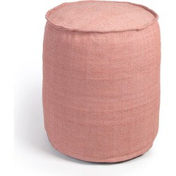 Kave Home - Isaura100% PET ronde terracotta poef Ø 40 cm