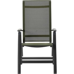 Gala verstelbare stoel carbon black/ moss green
