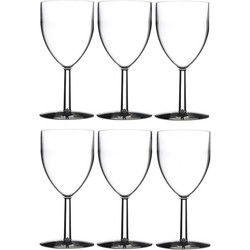 Rosti Mepal Wijnglazen - 6x - kunststof - 300 ml - 8 x 16 cm - Wijnglazen