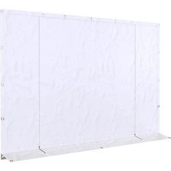 Eindwand Kopse kant PVC ingang met ritsen , kies je maat