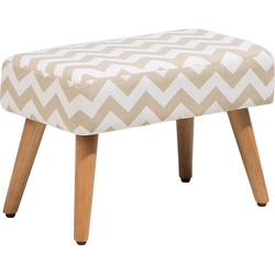 Beliani TAKOMA - Hocker-Beige-Katoen