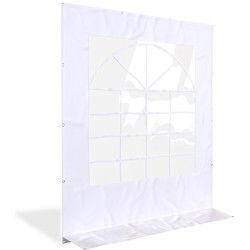 Partytent PVC Classic zijwand partytent met raam 2m breed - 2m hoog