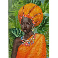 Kare Schilderij African Beauty 70x100cm