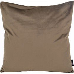 Sierkussen Velvet Donkerbruin | 45 x 45 cm | Velvet/Polyester
