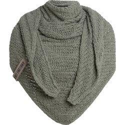 Knit Factory Sally Omslagdoek - Urban Green - 220x85 cm