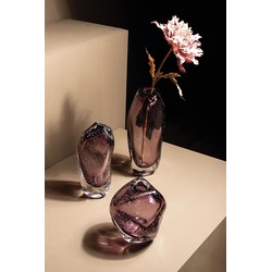 PTMD Bryce Vaas - 15 x 14 x 33 cm - Glas - Paars
