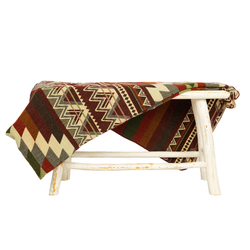 Ecuadoraanse alpaca deken | inheemse deken | Antisana groen