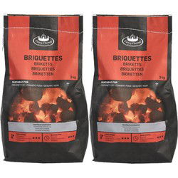 2x zakken houtskool briketten 3 kilo - Briketten