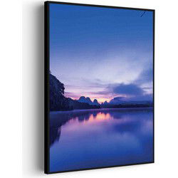 Muurwerken Akoestisch Schilderij - Lapland - Geluidsdempend Wandpaneel - Wanddecoratie - Geluidsisolatie - PRO (AW 0.90) S (50X70)