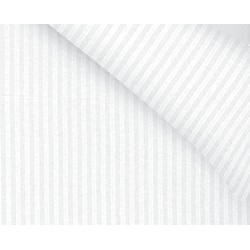 Katoenen dekbedovertrekset The Cotton Collection Zydante Swisstech - 140x200/220 + 1*60x70cm - White stripe