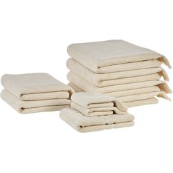 Beliani ATIU - Handdoek-Beige-Badstof