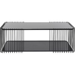 Salontafel Wire Double Black 120x60cm