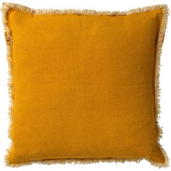 Dutch Decor BURTO - Sierkussen 45x45 cm - gewassen katoen - Golden Glow - geel - Dutch Decor