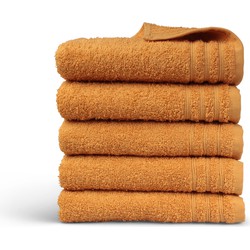 Handdoek Home Collectie - 5 stuks - 50x100 - oker geel