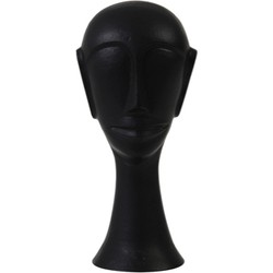 Ornament hoofd zwart 22,5cm
