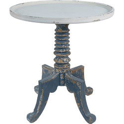 Clayre & Eef Bijzettafel Wit Hout