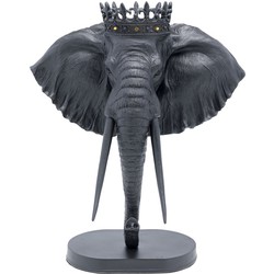 Kare Decofiguur Elephant Royal Black 57cm