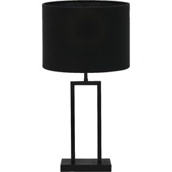Tafellamp Shiva/Livigno - Zwart/Zwart - Ø30x62cm