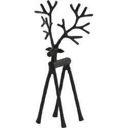 Light & Living - Ornament DEER - 19x13x39cm - Zwart