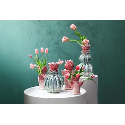 PTMD Vaas Brigittee - 19x17x28 cm - Keramiek - Roze
