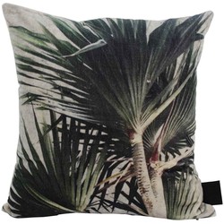 PTMD Jungle Vierkant Kussen - 45 x 5 x 45 cm - Katoen - Groen