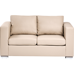 HELSINKI  - Tweezitsbank - Beige - Leer