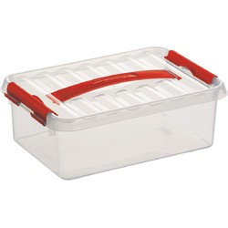 Kunststof stapelbare opbergbak 4 liter 30 x 20 x 10 cm - Opbergbox