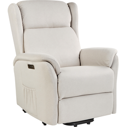 Beliani ELEGY - Fauteuil-Beige-Polyester