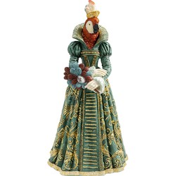 Decofiguur Bird Lady Parrot 32cm