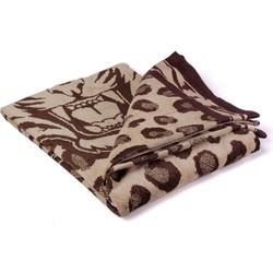 PHLOX Strandlaken - 100% katoen - 1 zijde velour - 90x160 - tiger