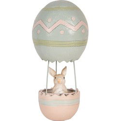 Clayre & Eef Decoratie Beeld Konijn Beige Kunststof