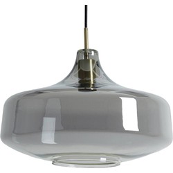 Light & Living - hanglamp - Solna - brons - glas smoke glas - Ø 39cm - E27 - 2969212