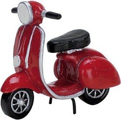 Red moped